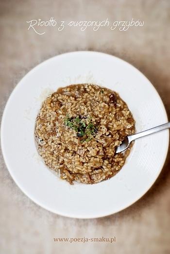 Risotto z suszonych grzybów