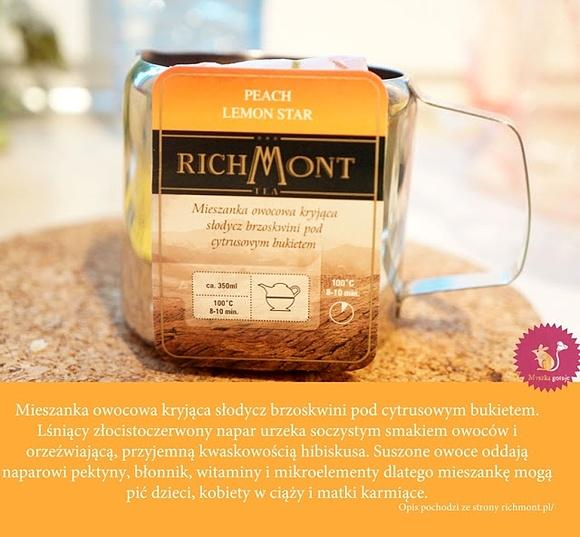 Herbata mrożona peach limon star od richmont na upał