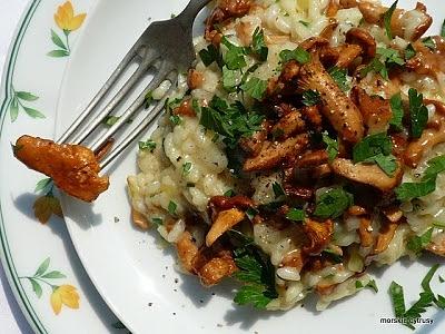 Risotto z kurkami i pietruszką