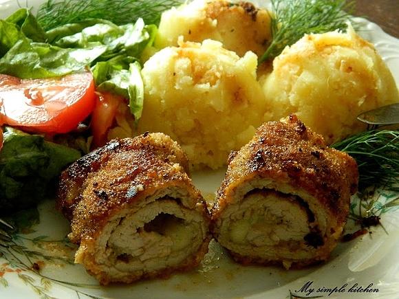 Roladki schabowe z mozzarellą