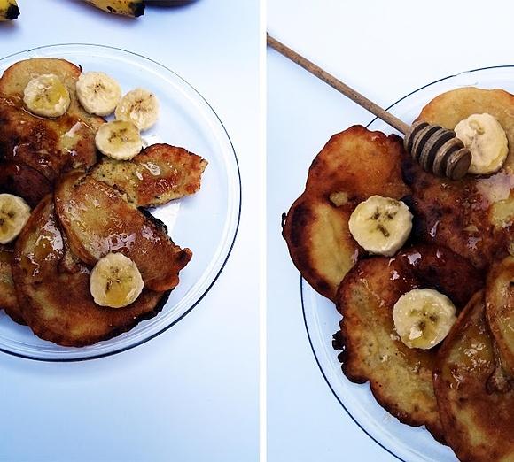 Bananowe placuszki z miodem