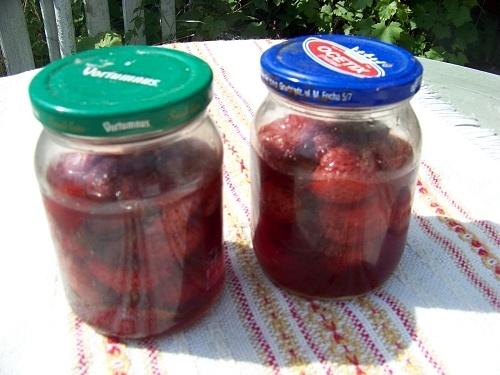 Kompot truskawkowy z miętą na zimę