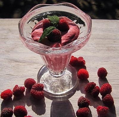 Malinowo-waniliowy smoothie shake