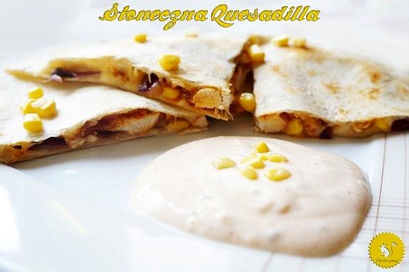 Słoneczna quesadilla z kurczakiem i serem gouda
