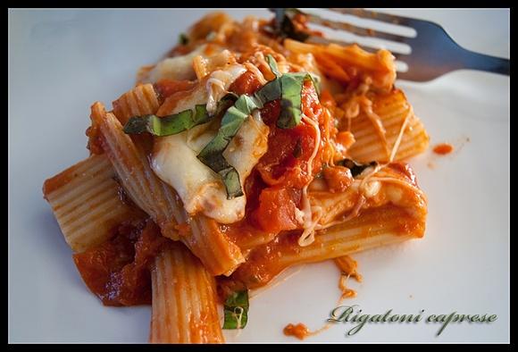 Zapiekane Rigatoni Caprese