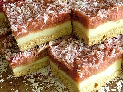 Ciasto rabarbarowe z budyniem