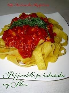 Pappardelle po toskańsku wg Aleex