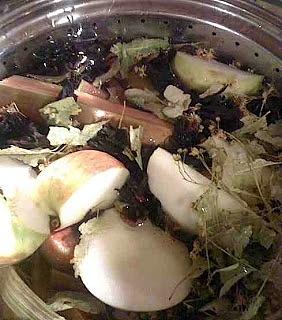 Kompot rabarbarowo-jabłkowy z lipą