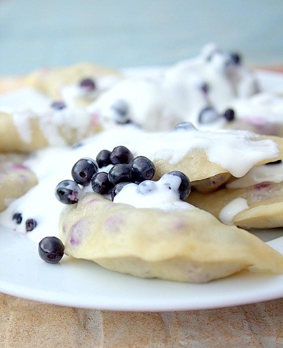 Pyszne pierogi z jagodami