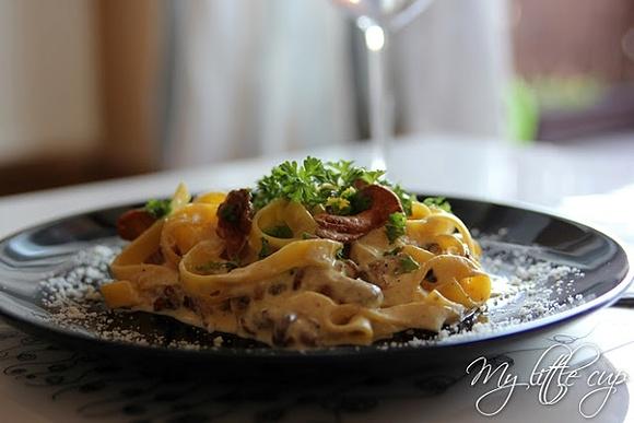 Tagliatelle z kurkami