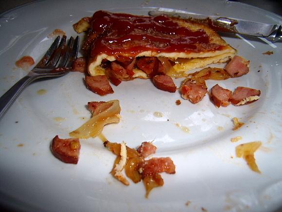 Omlet z nadzieniem na śniadanie