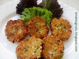 Placki serowe z szynką mini pizza