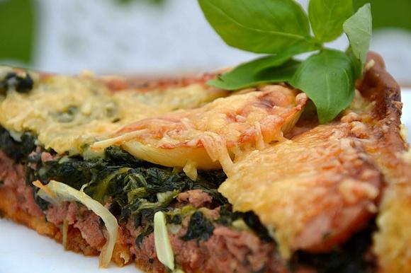 Pizza z mięsa mielonego indyczego