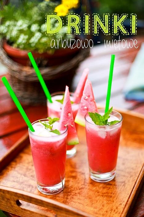 Arbuzowo-miętowe drinki