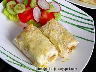 Tortilla z kurczakiem curry