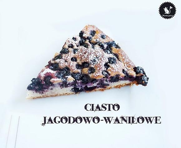 Jagodowo-waniliowe ciasto