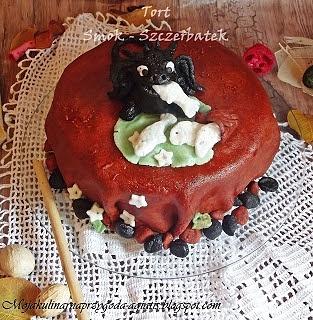 Tort smok szczerbatek - inspiracja bajką jak wytresować smoka