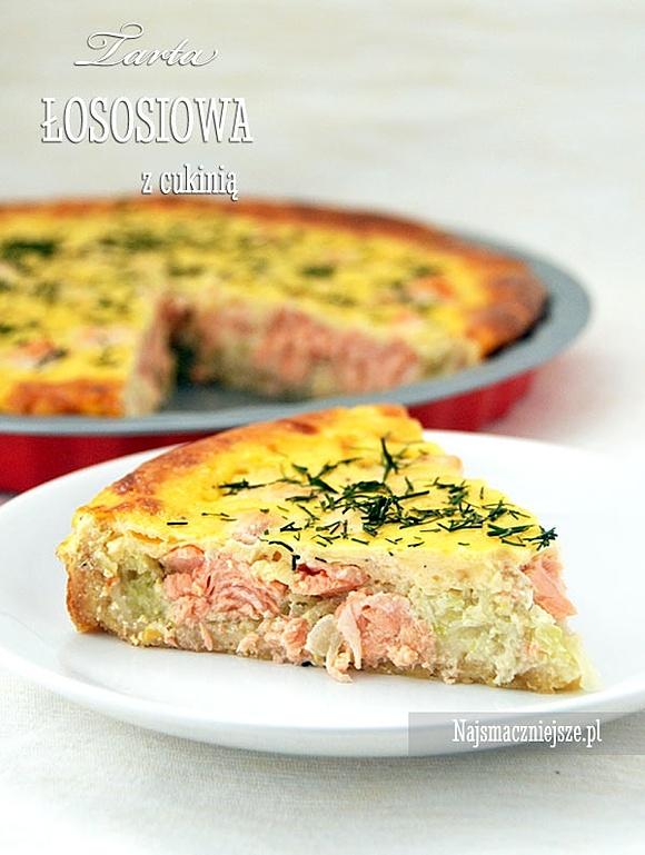 Tarta łososiowa z cukinią
