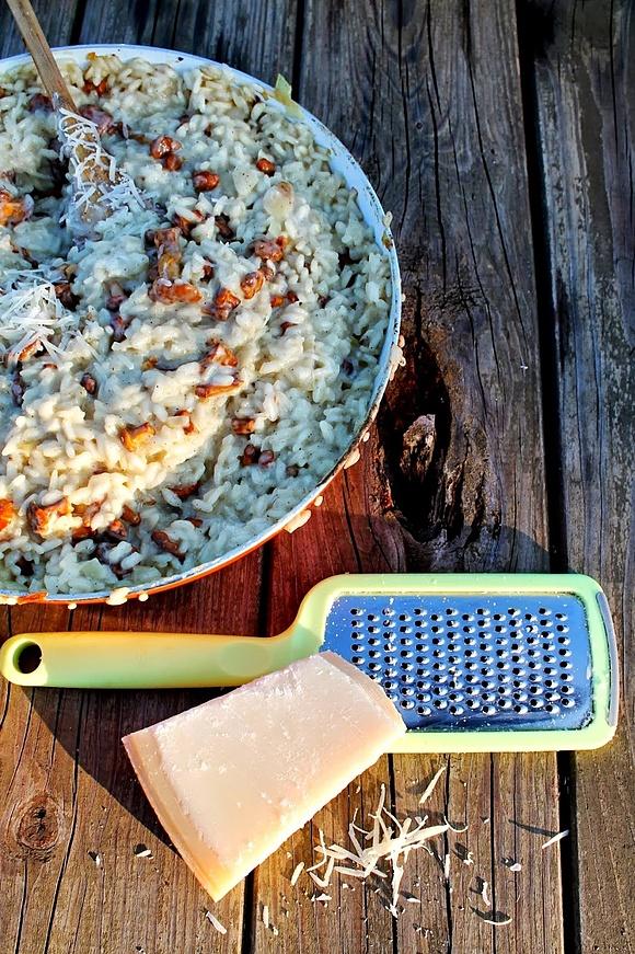 Wiejskie risotto z kurkami