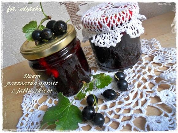 Dżem z porzeczkoagrestu z jabłkiem