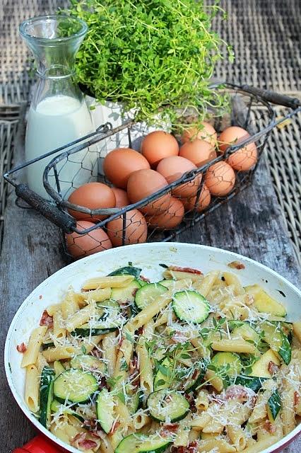 Carbonara z cukinią