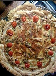 Tarta z cukinią i fasolką szparagową