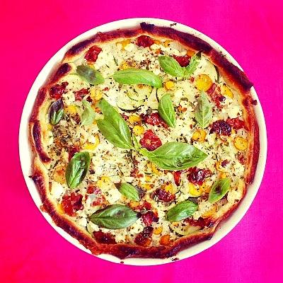 Tarta z warzywami i serem feta na szybko