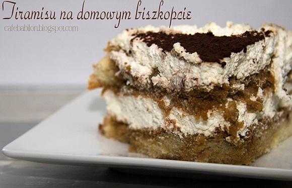 Tiramisu bez jajek na domowym biszkopcie