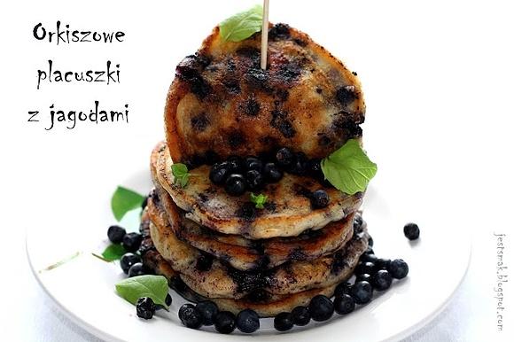 Orkiszowe placuszki z jagodami