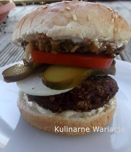 Hamburgery z pieczarkami