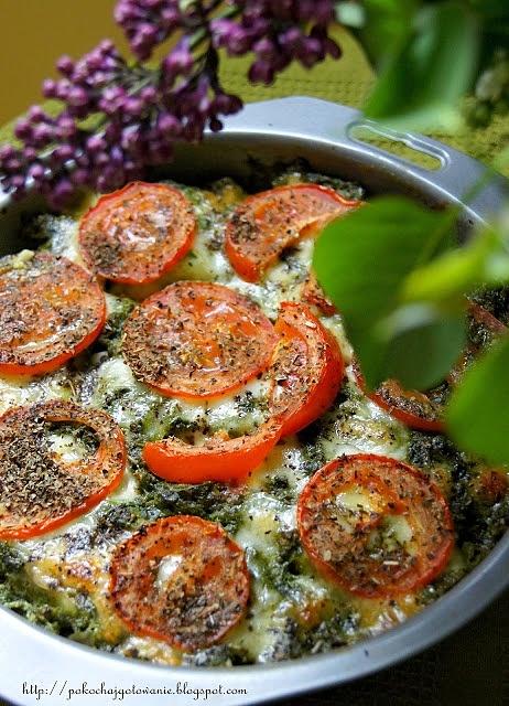 Zapiekanka szpinakowa z dorszem