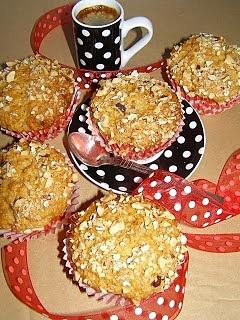 Bananowe muffinki z orzechami