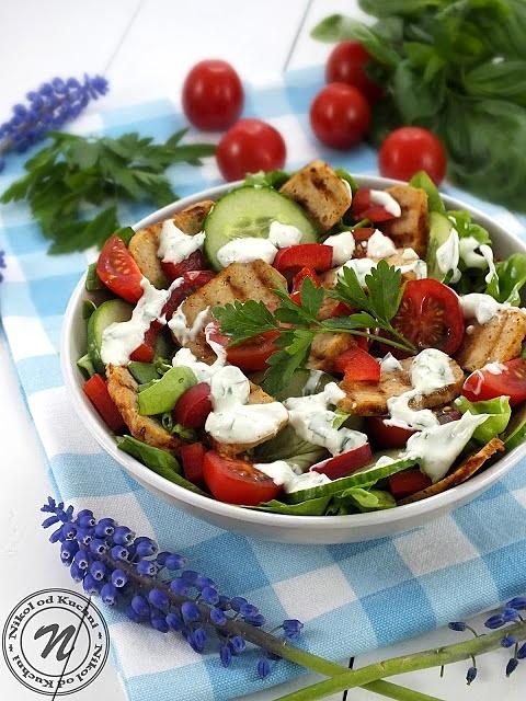 Sałatka Kebab zdrowa na szybki obiad lub kolację
