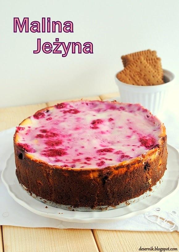 Malinowo-jeżynowy sernik w wersji mini z cytrynową skórką