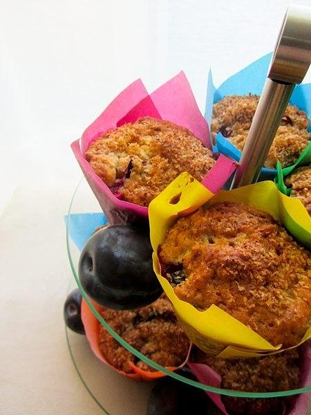 Mega muffiny ze śliwką