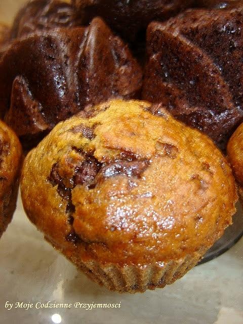Muffinki bananowe z czekoladą
