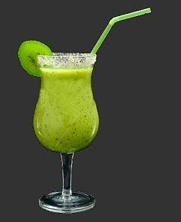 Smoothie z kiwi i zieloną herbatą