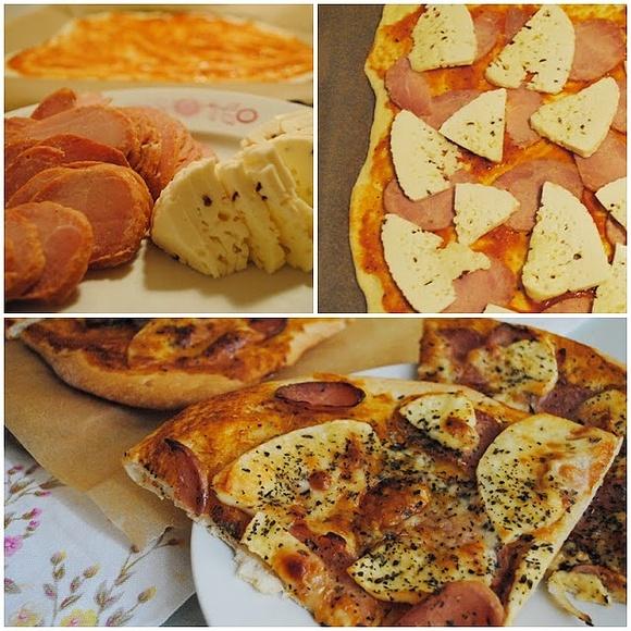 Pizza z kiełbasą lisiecką i serem korycińskim