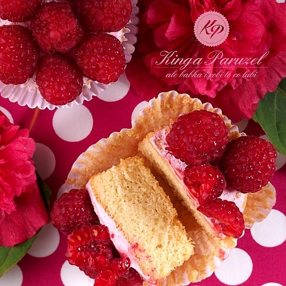 Cupcakes z malinami