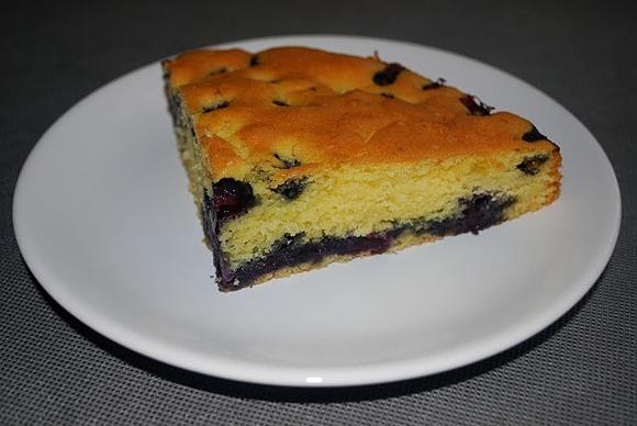 Placek z borówką amerykańską na deser i na lunch