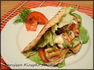 Grillowana tortilla z kurczakiem