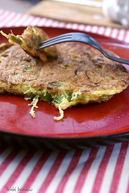 Puszysty omlet z jednego jajka