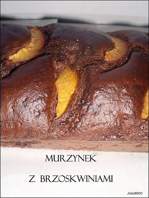 Murzynek z brzoskwiniami