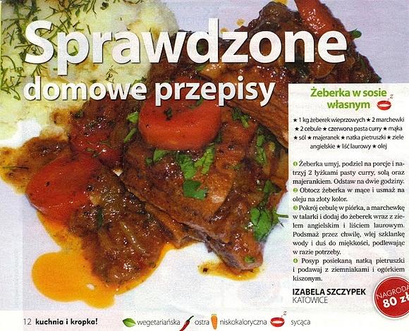 Żeberka w sosie własnym
