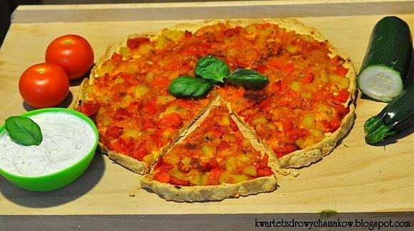 Zdrowa pizza na orkiszowym cieście