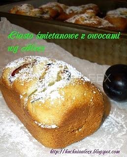 Ciasto śmietanowe z owocami