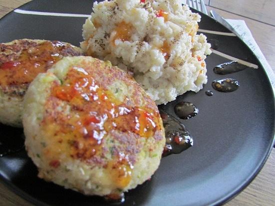 Kotlety rybne z kalafiorowym puree