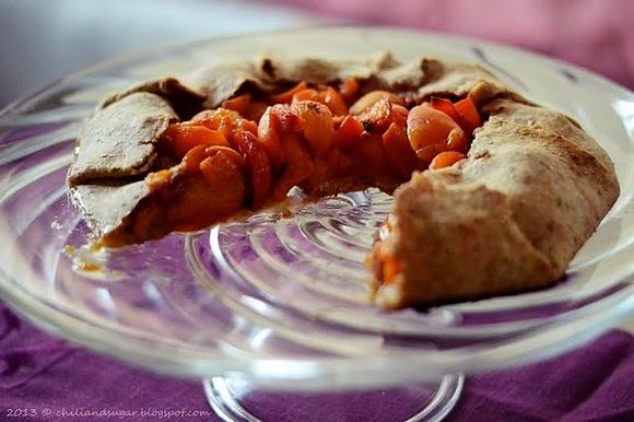 Galette z morelami i miodem
