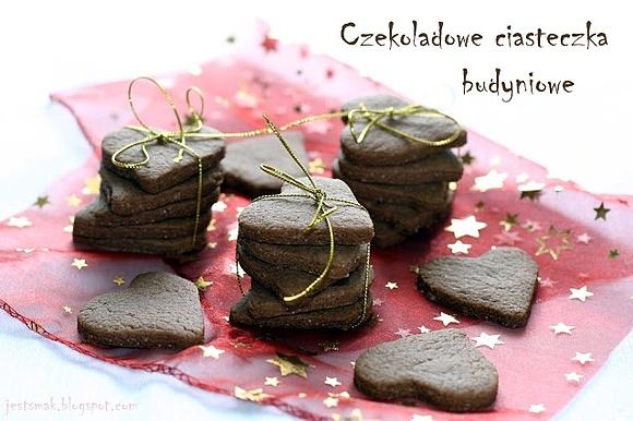 Czekoladowe ciasteczka budyniowe