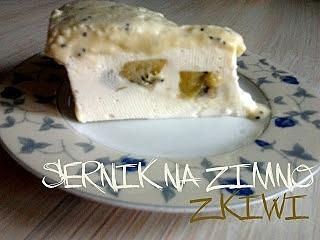 Sernik na zimno z kiwi